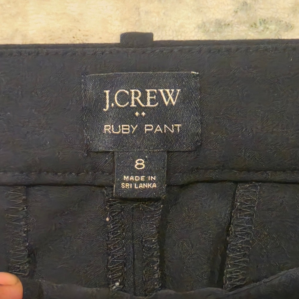 J.Crew Ruby Pant Navy Blue Straight Leg Trousers Womens 8 Business Casual - Picture 3 of 6